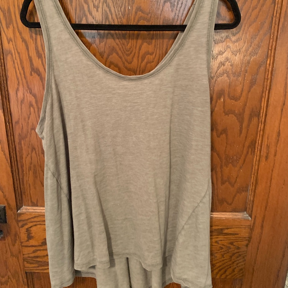 Flowy green tank top